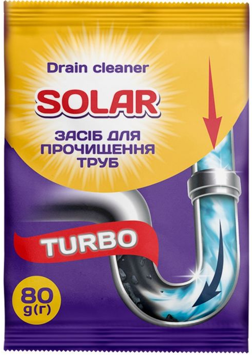 SOLAR Засіб для прочищення каналізаційних труб 80г